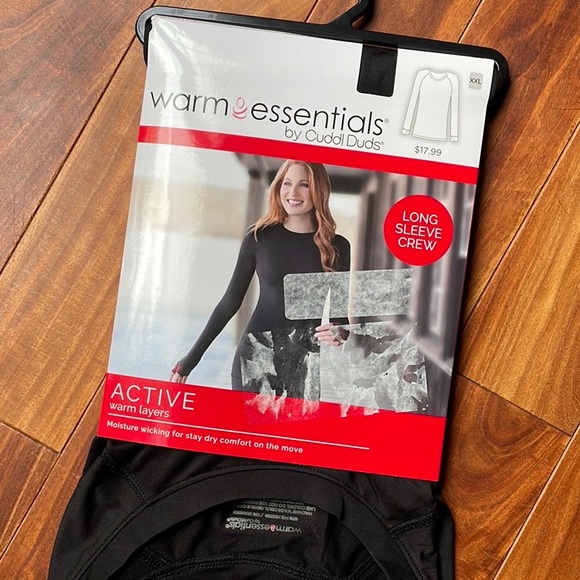 Cuddl Duds Tops Cuddl Duds Warm Essentials Long Sleeve Crewneck